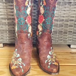 Macie Bean floral boots